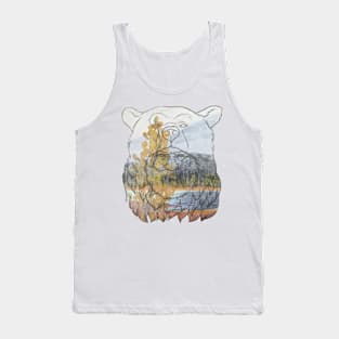 Old Bear Sticker Tank Top